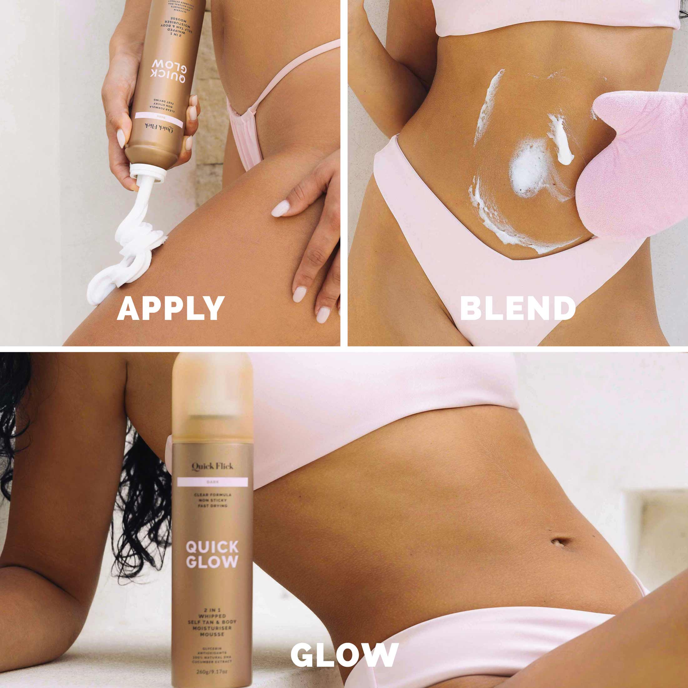 Dark Whipped Tan & Body Moisturiser Mousse