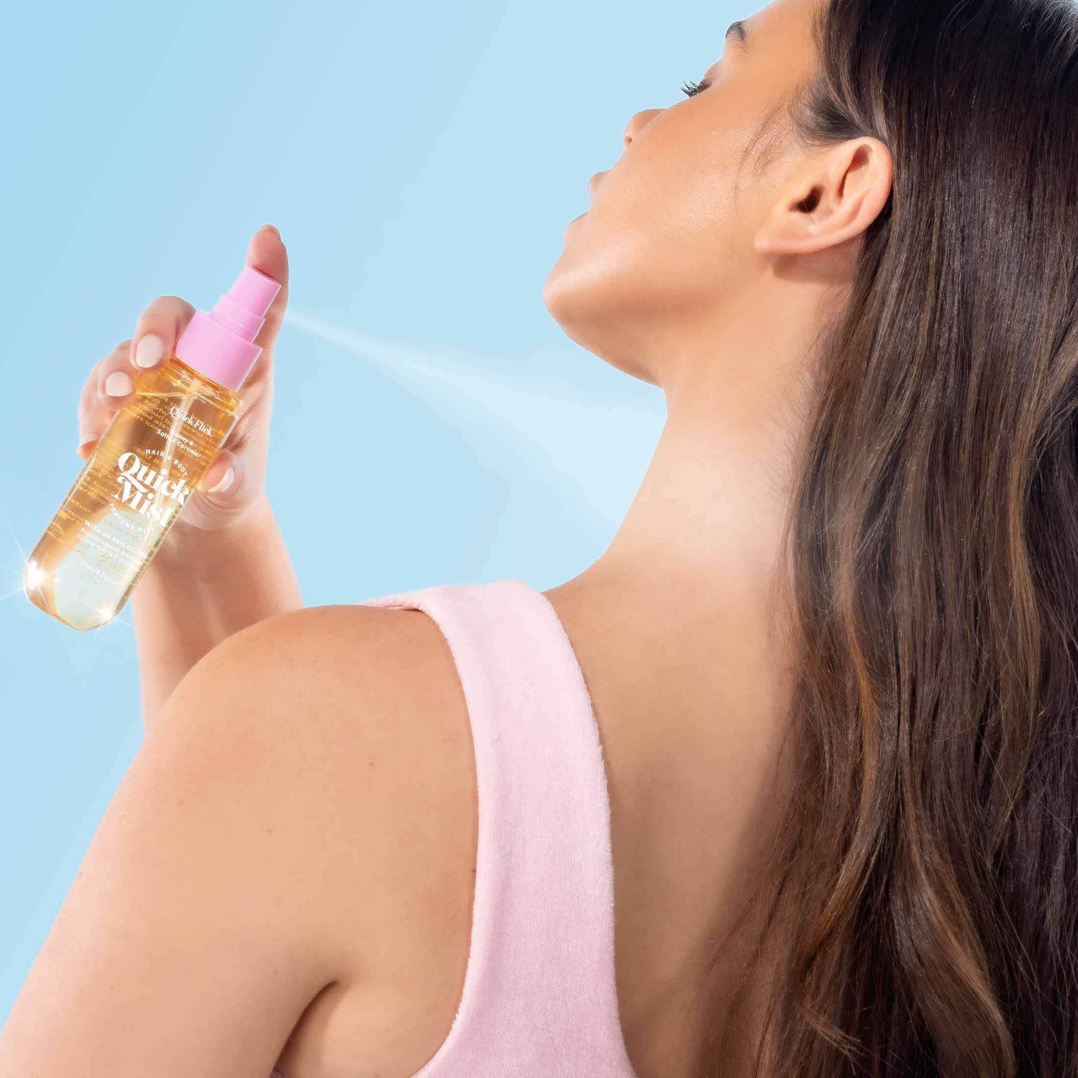 3 in 1 Hair & Body Perfume Mist with UV Hair Filters - Quick Mist - Quick Flick UK