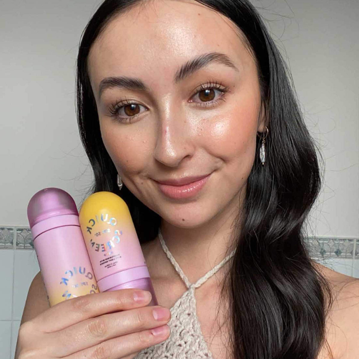 SPF50+ 3 in 1 Sunscreen, Setting Spray & Hydration Mist - Quick Screen - Quick Flick UK