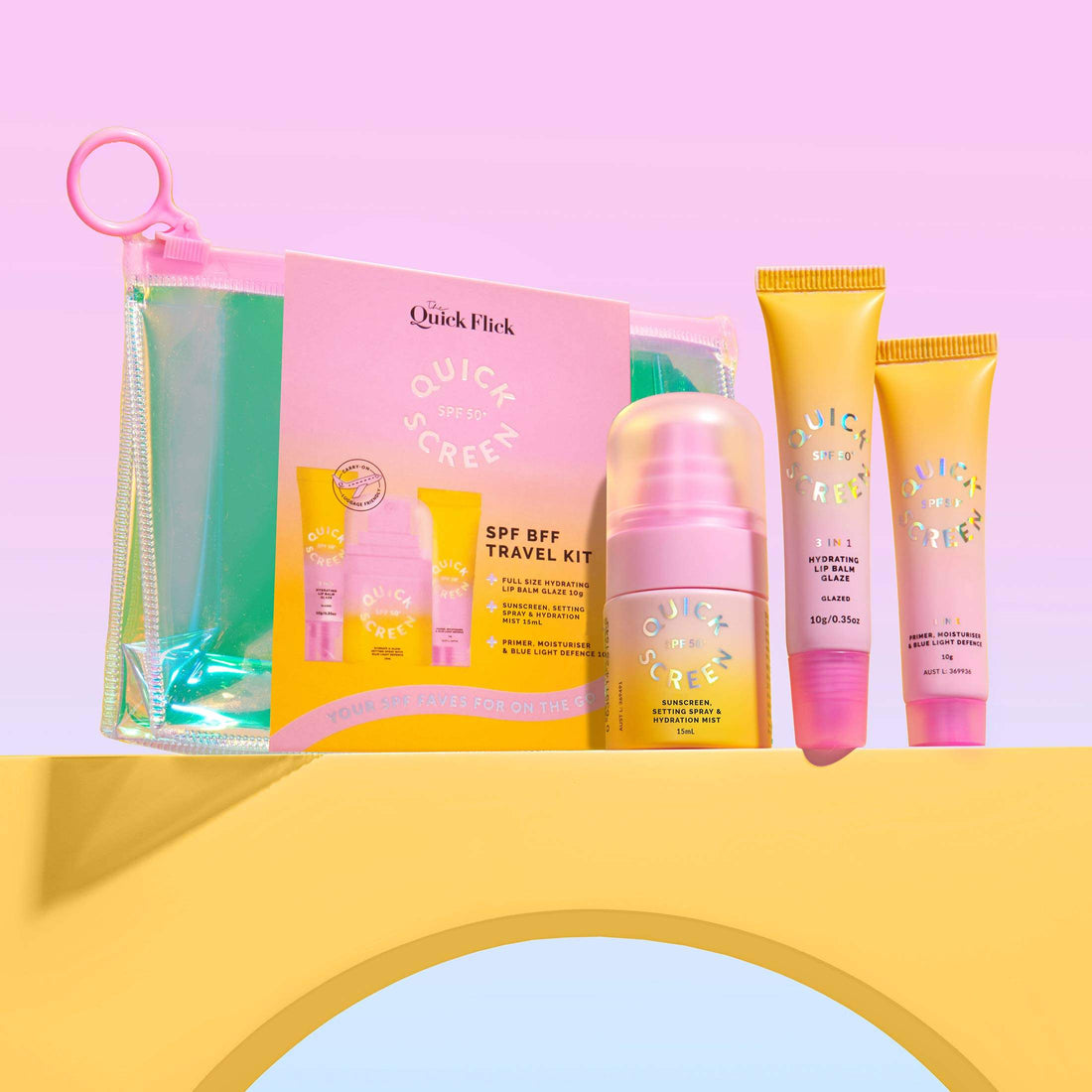 SPF 50+ BFF Travel Kit - Quick Screen - Quick Flick UK